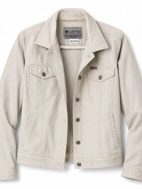 Vintage Columbia Beige Women's Jean Jacket